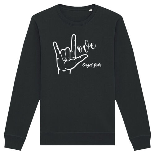 I Love orgel Joke - Unisex Sweater Dark Thumbnail