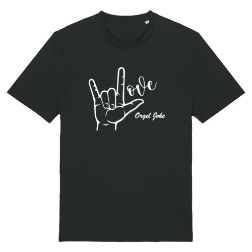 I Love orgel Joke - Unisex T-shirt Dark Thumbnail