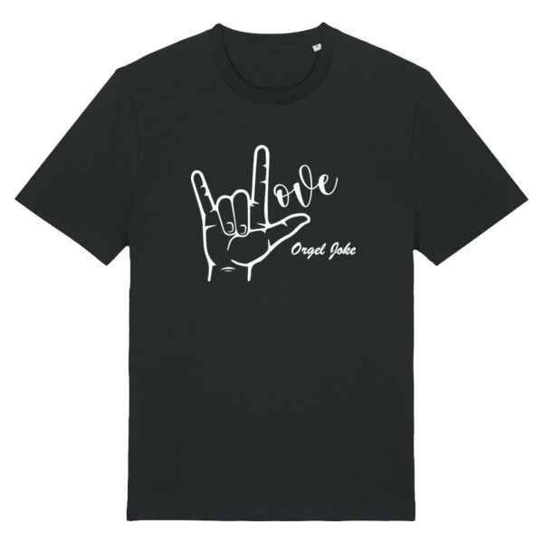 I Love orgel Joke - Unisex T-shirt Dark Thumbnail