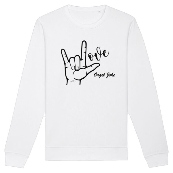 I Love orgel Joke - Unisex Sweater Light Thumbnail
